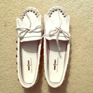 Rebecca Minkoff white moccasins